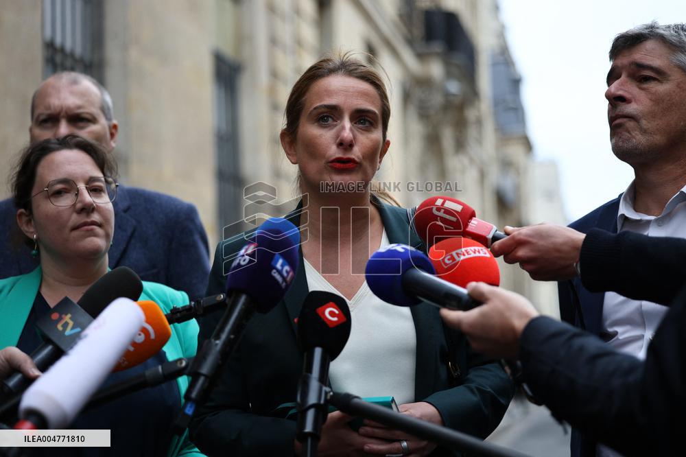 The Ecologists Party Meets PM Lacornu - Paris