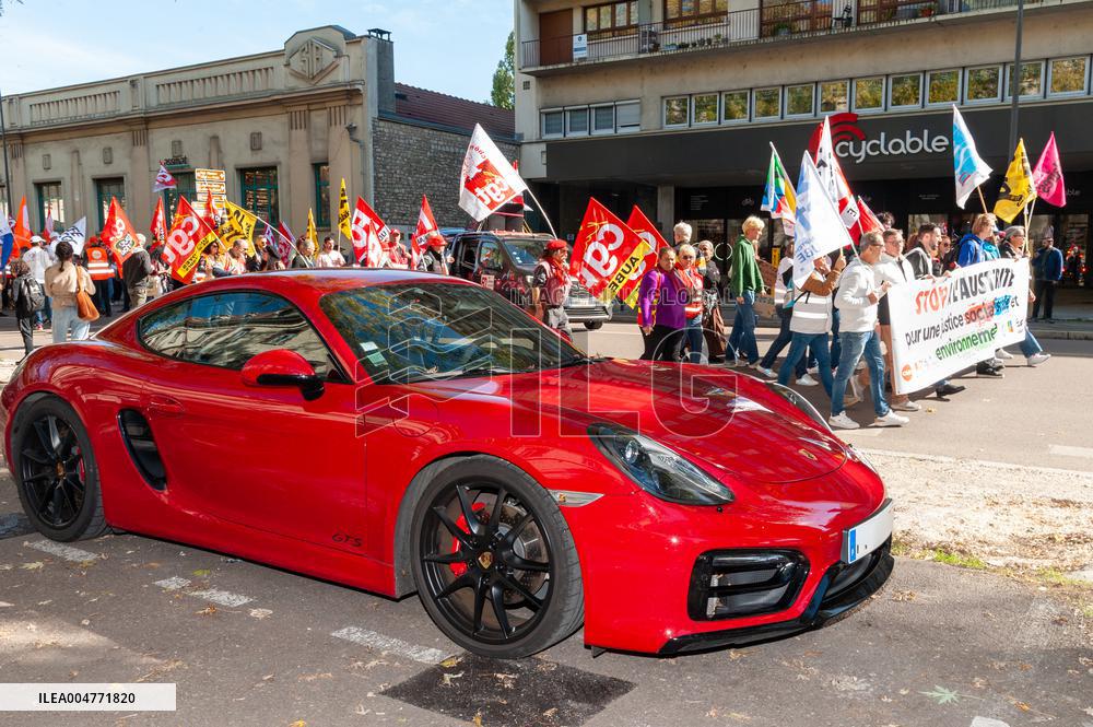 Strike Demonstration Organized In Troyes - France
