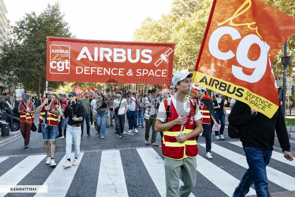 Inter-Union Mobilization in Toulouse - France