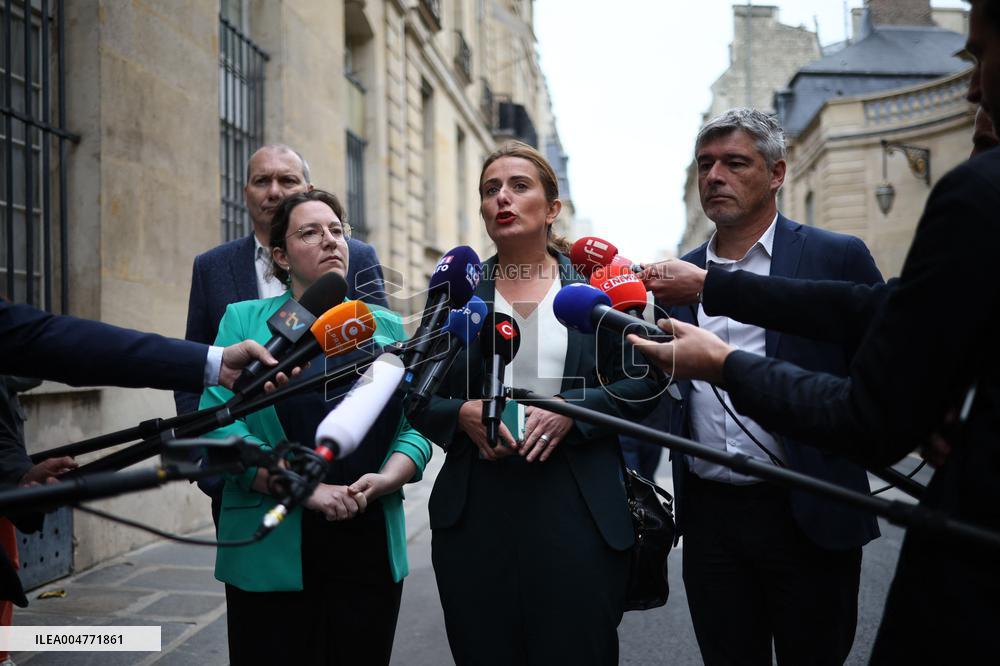 The Ecologists Party Meets PM Lacornu - Paris