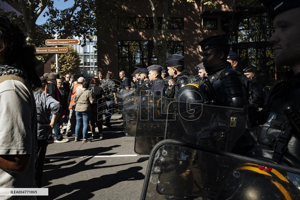Inter-Union Mobilization in Toulouse - France