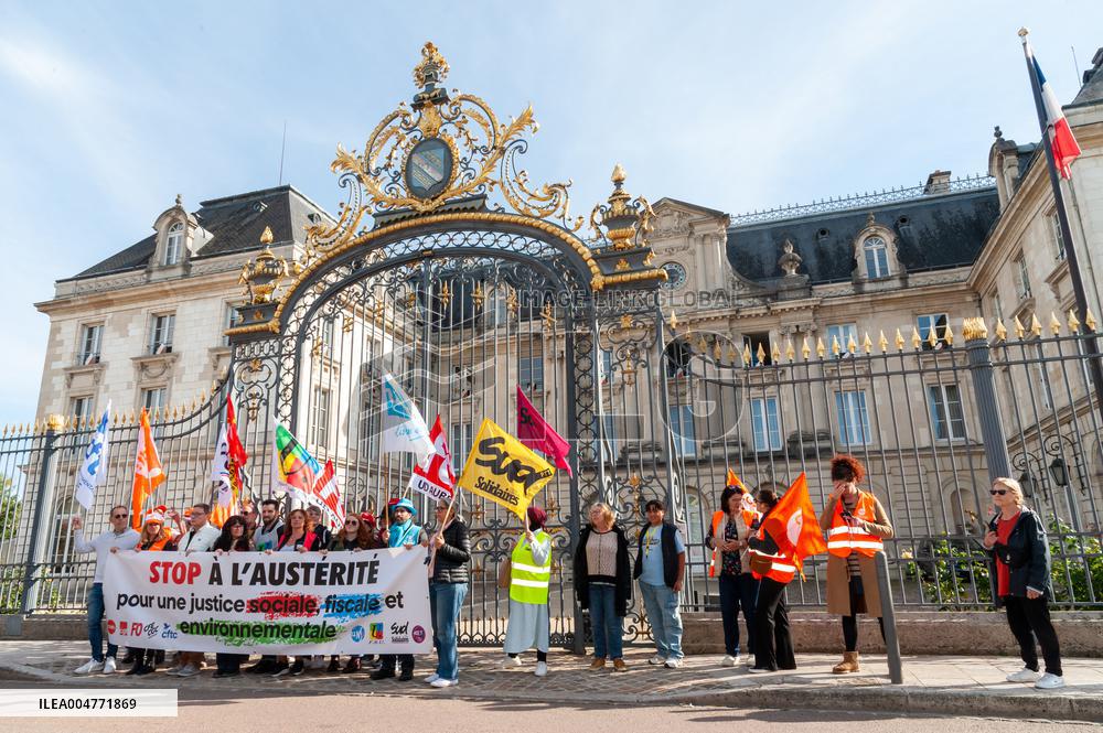 Strike Demonstration Organized In Troyes - France
