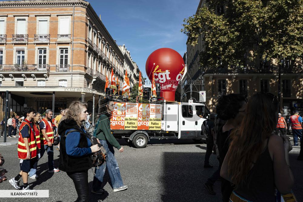 Inter-Union Mobilization in Toulouse - France