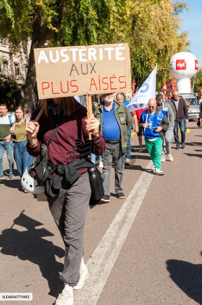 Strike Demonstration Organized In Troyes - France