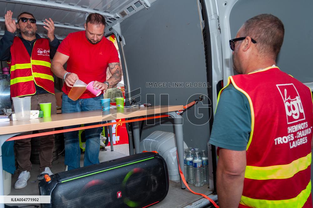 Strike Demonstration Organized In Troyes - France