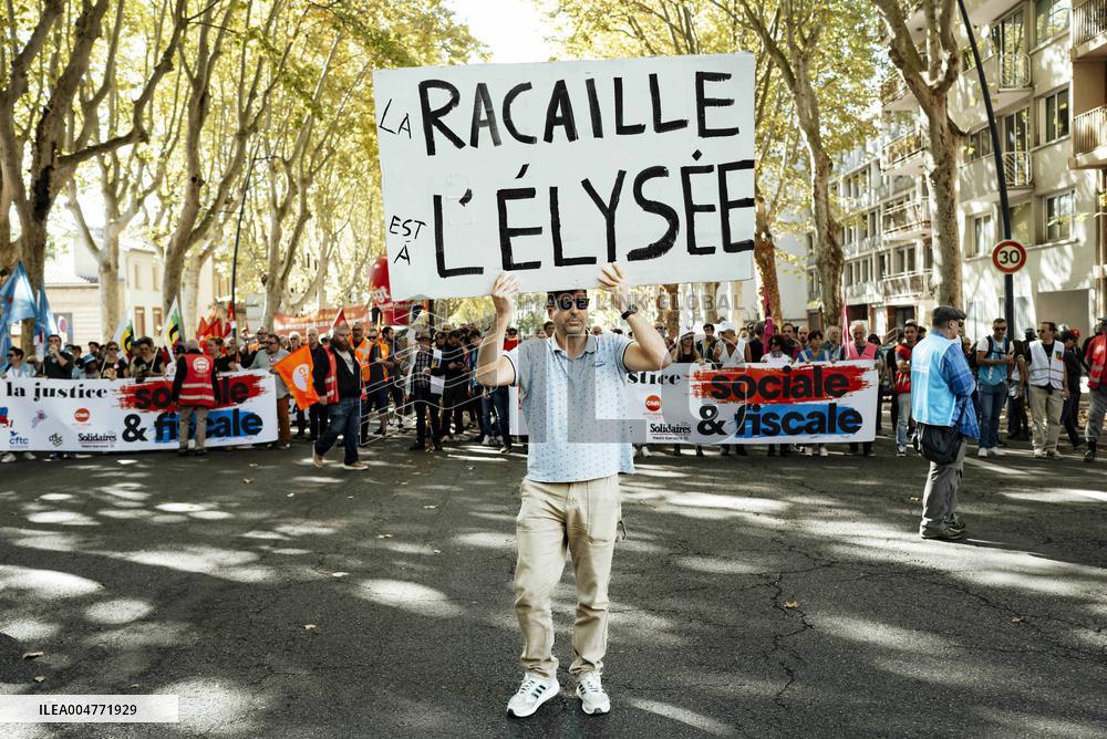 Inter-Union Mobilization in Toulouse - France