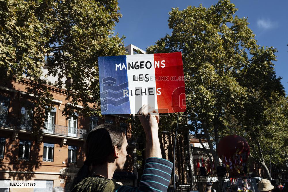 Inter-Union Mobilization in Toulouse - France