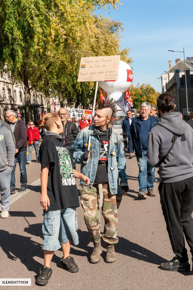 Strike Demonstration Organized In Troyes - France