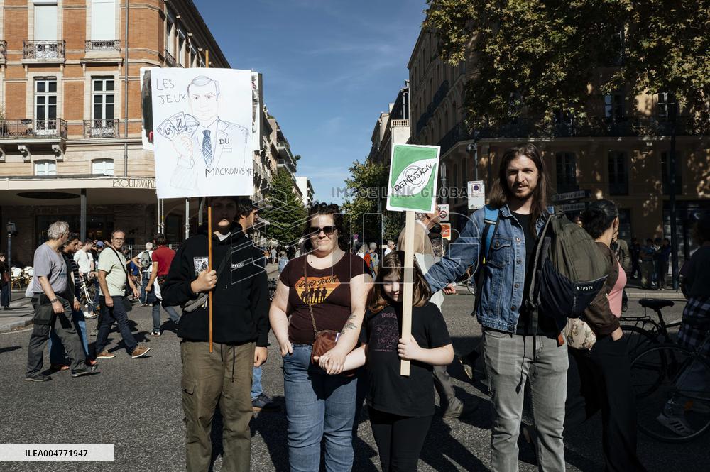 Inter-Union Mobilization in Toulouse - France