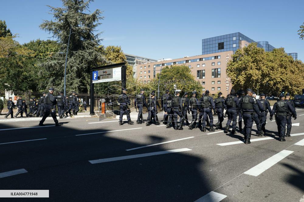 Inter-Union Mobilization in Toulouse - France