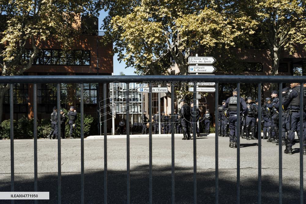 Inter-Union Mobilization in Toulouse - France