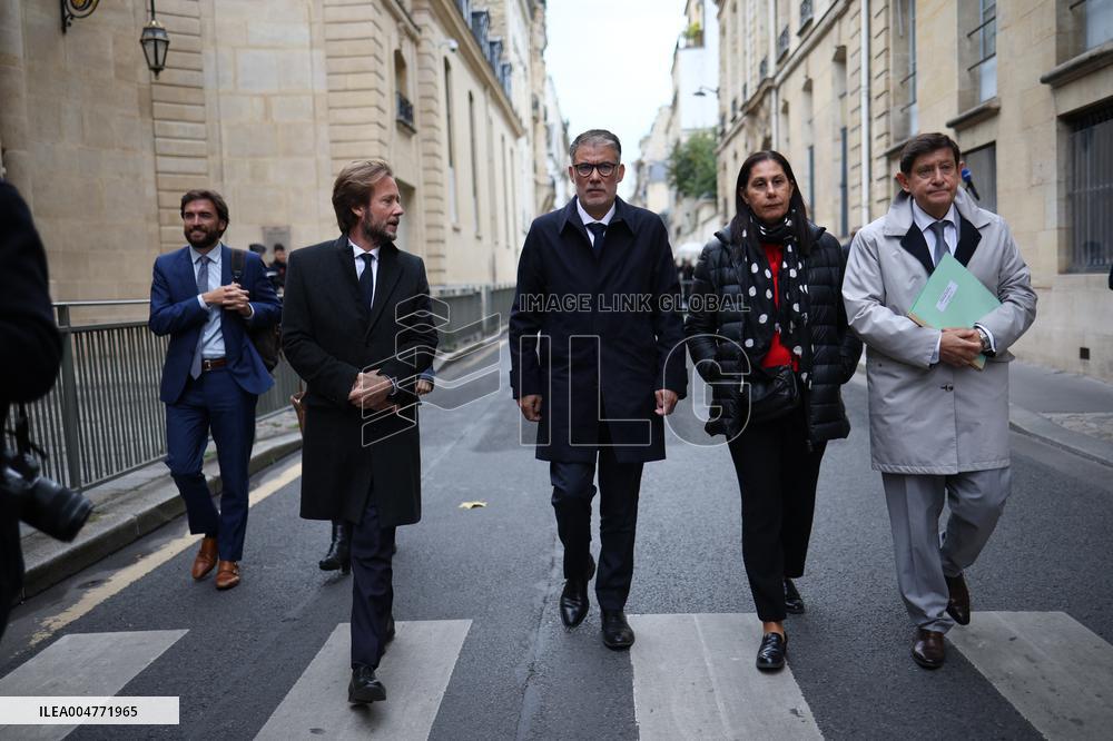 Olivier Faure Meets French Prime Minister In Paris - France