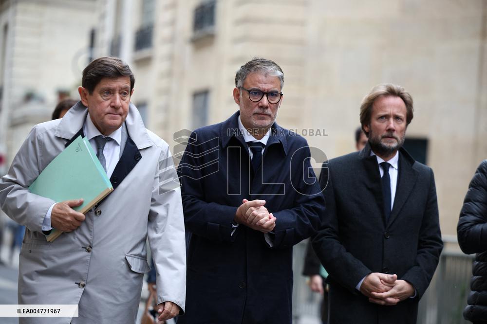 Olivier Faure Meets French Prime Minister In Paris - France