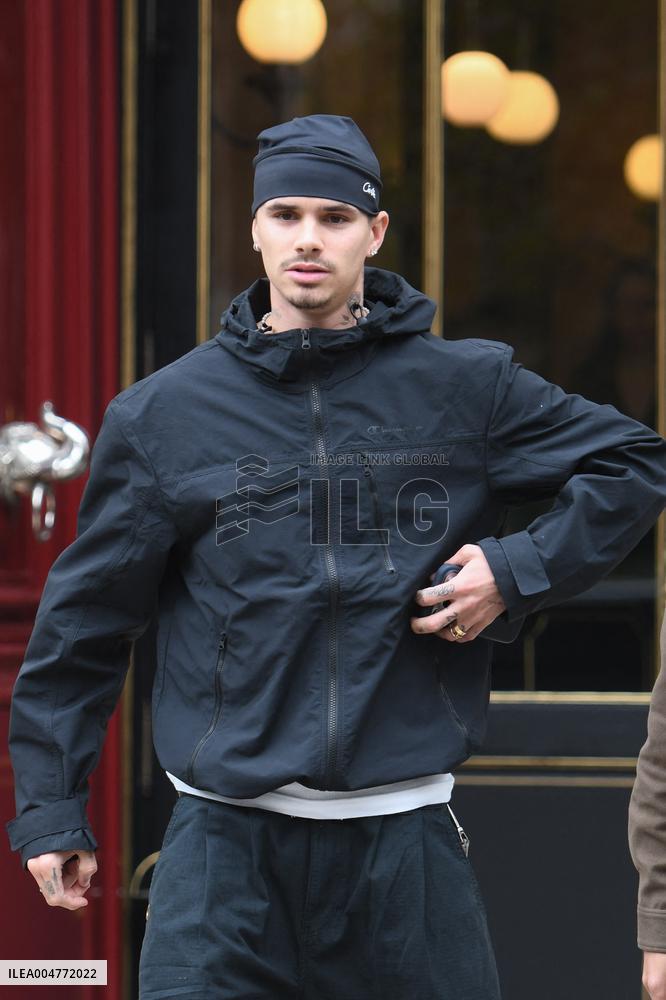 PFW - Romeo Beckham Leaves His Hotel