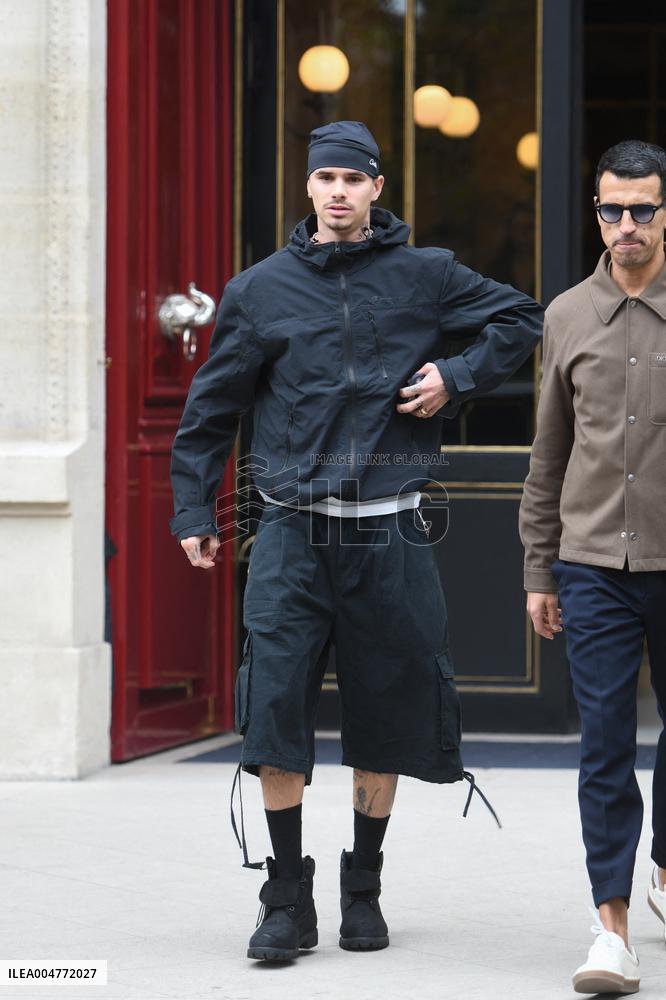 PFW - Romeo Beckham Leaves His Hotel