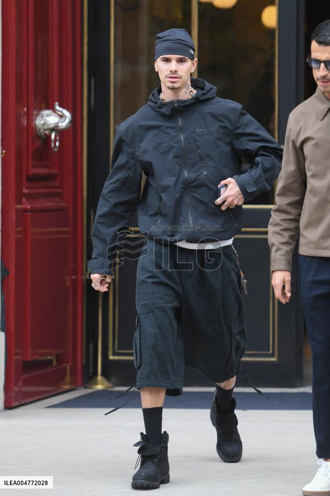 PFW - Romeo Beckham Leaves His Hotel