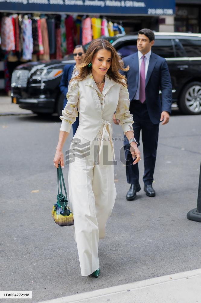 Queen Rania of Jordan During UNGA Week - NYC
