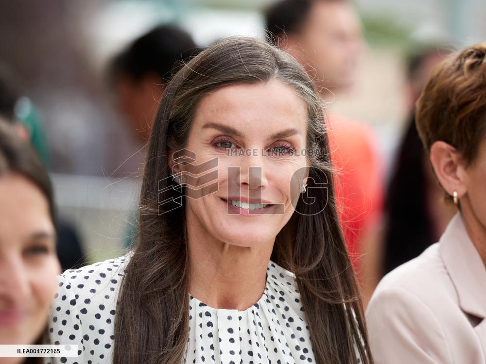Queen Letizia Opens Academic Year In Lumbier - Spain