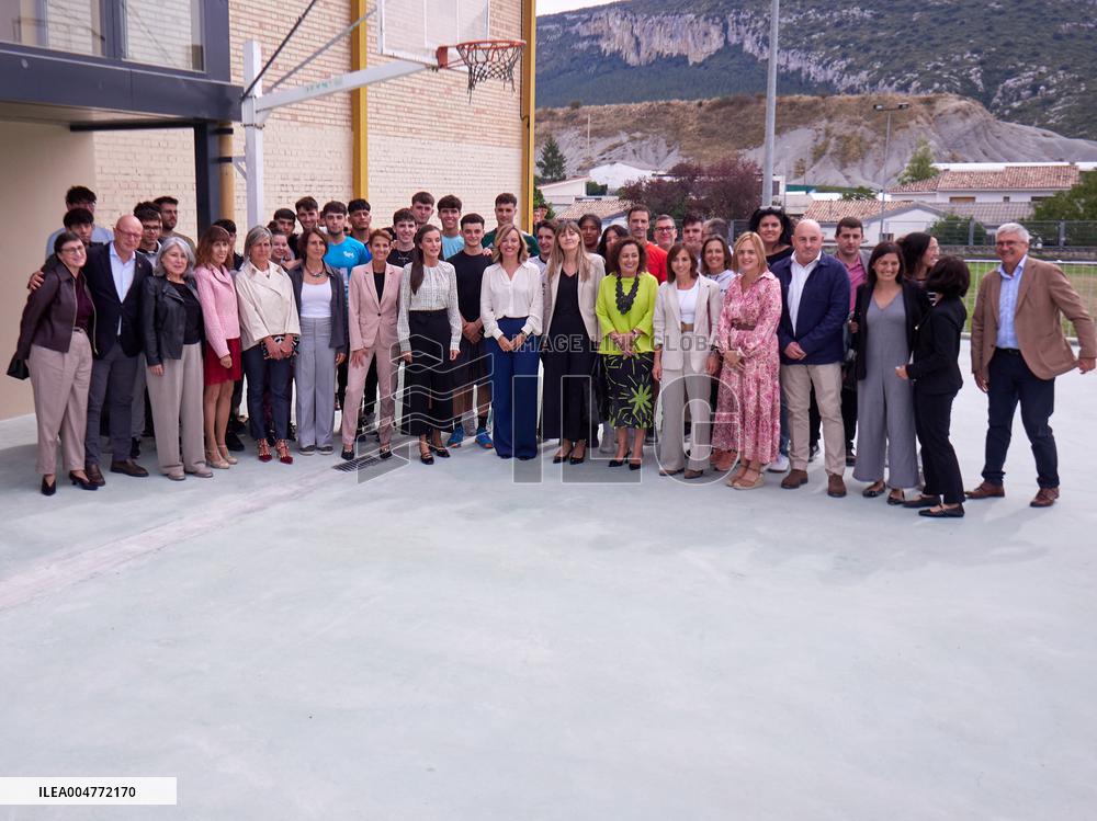 Queen Letizia Opens Academic Year In Lumbier - Spain