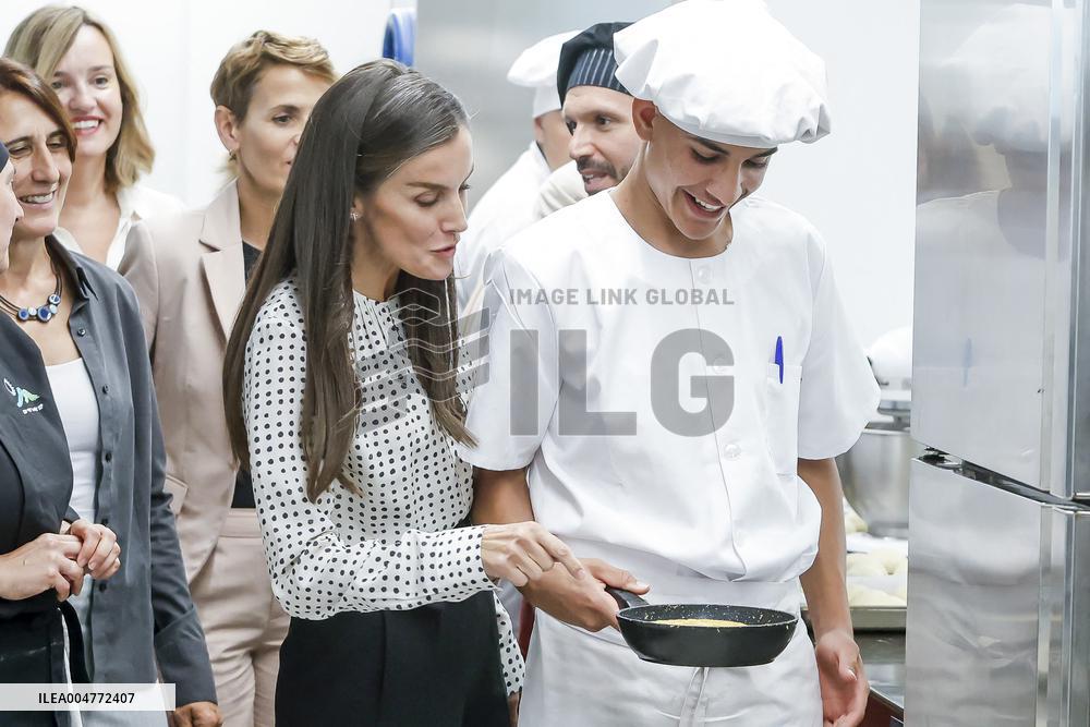 Queen Letizia Opens Academic Year In Lumbier - Spain