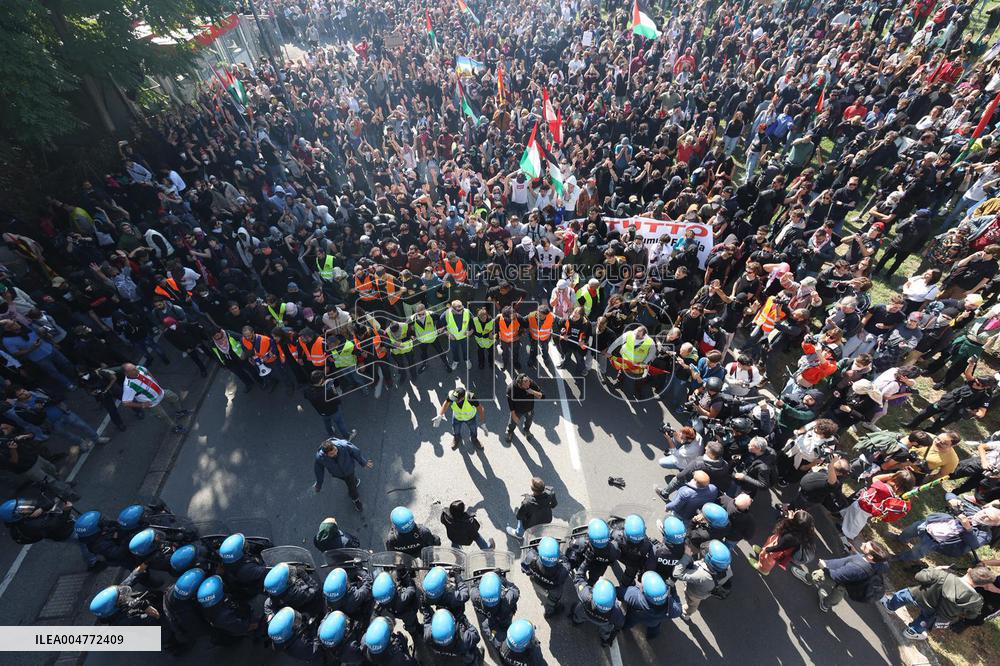 General Strike March for the Global Sumud Flotilla and for Gaza - Italy