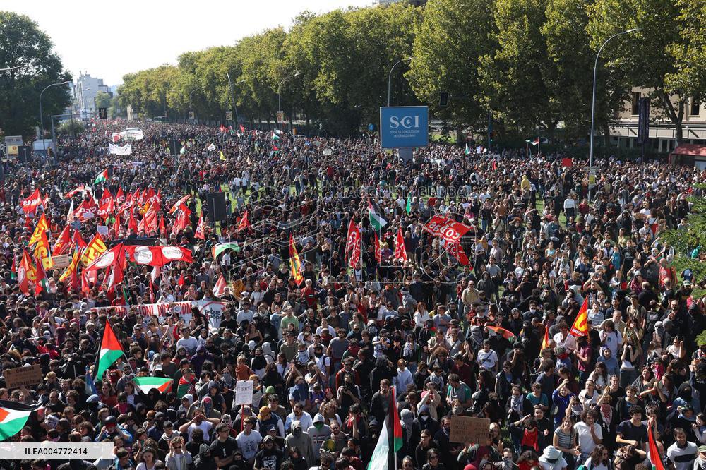 General Strike March for the Global Sumud Flotilla and for Gaza - Italy