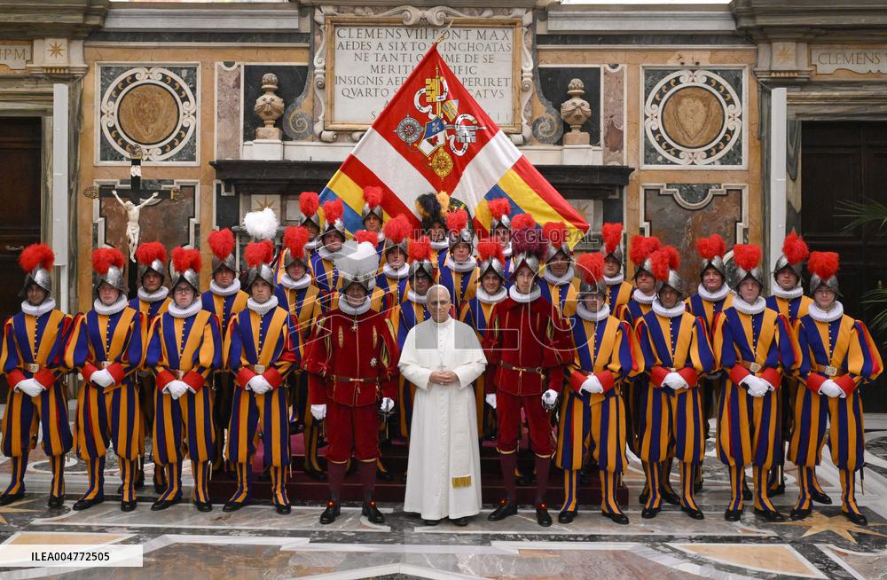Pope Leo XIV Welcomes The Pontifical Swiss Guard - Vatican