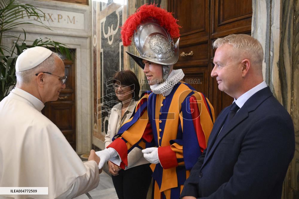 Pope Leo XIV Welcomes The Pontifical Swiss Guard - Vatican