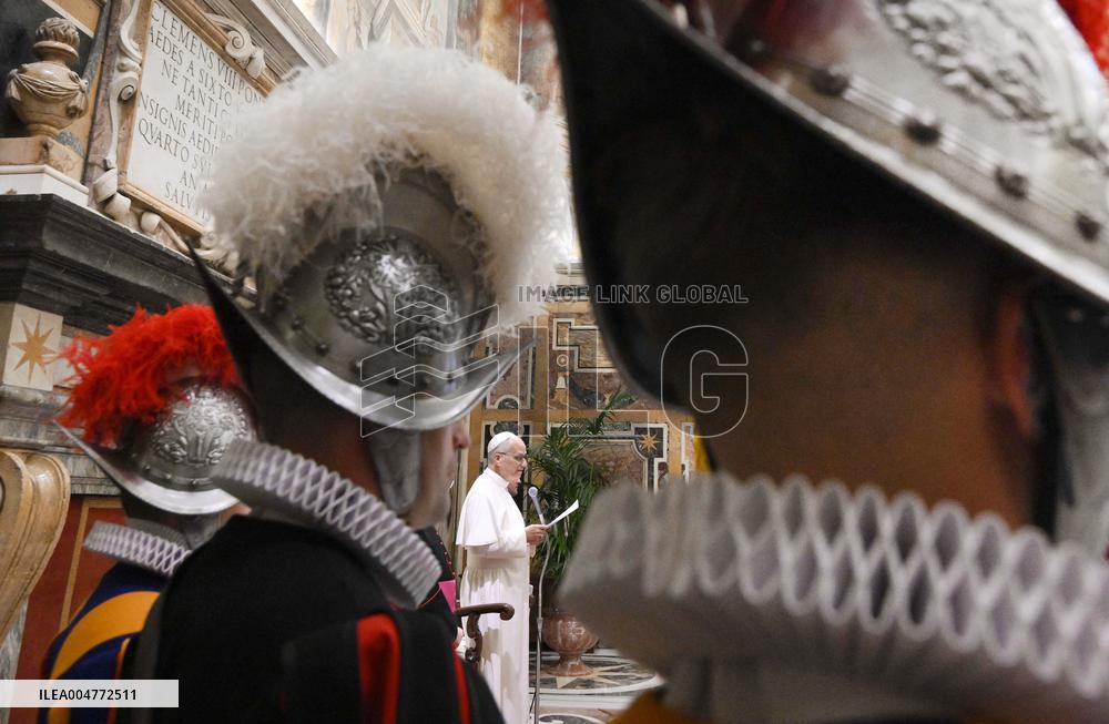 Pope Leo XIV Welcomes The Pontifical Swiss Guard - Vatican