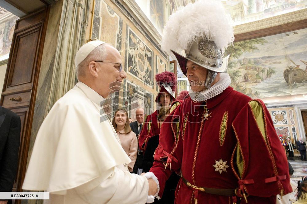 Pope Leo XIV Welcomes The Pontifical Swiss Guard - Vatican