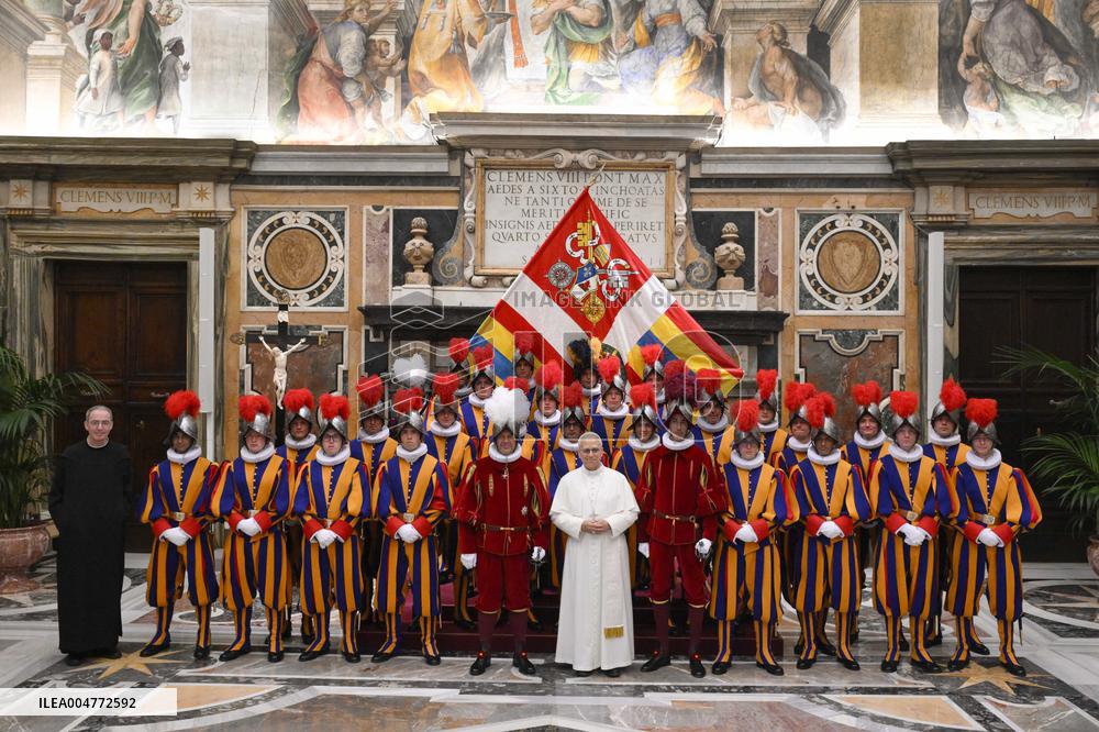 Pope Leo XIV Welcomes The Pontifical Swiss Guard - Vatican