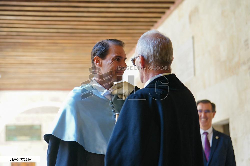 Rafael Nadal Invested Doctor 'Honoris Causa' By University of Salamanca - Spain