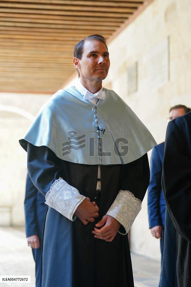 Rafael Nadal Invested Doctor 'Honoris Causa' By University of Salamanca - Spain