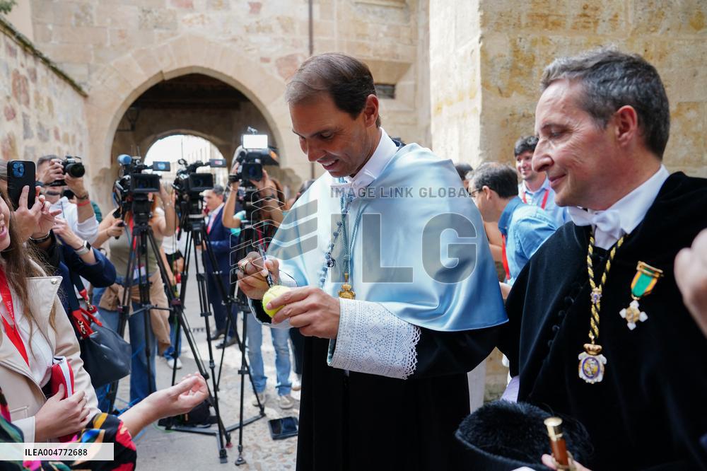 Rafael Nadal Invested Doctor 'Honoris Causa' By University of Salamanca - Spain