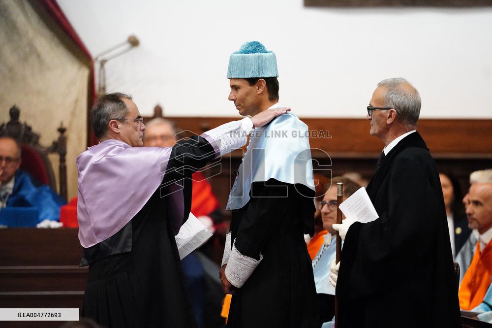 Rafael Nadal Invested Doctor 'Honoris Causa' By University of Salamanca - Spain