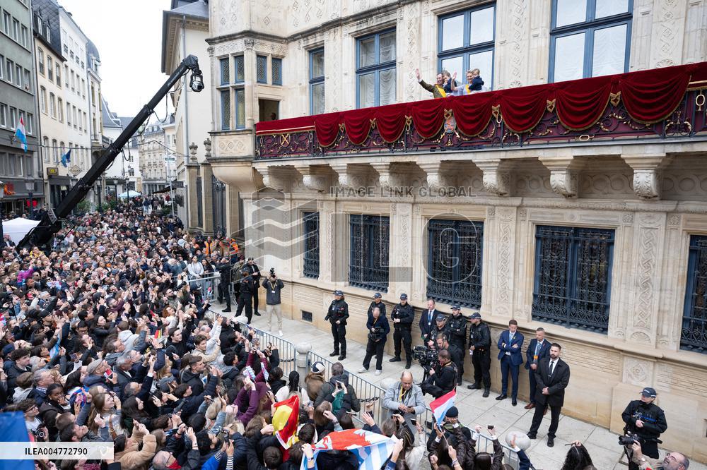 Abdication Ceremony of Luxembourg Grand Duke Henri - Balcony - Luxembourg