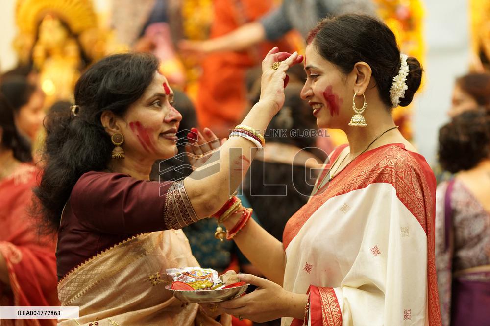 Sindhoor Khela Ritual - India