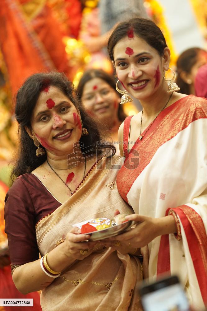 Sindhoor Khela Ritual - India