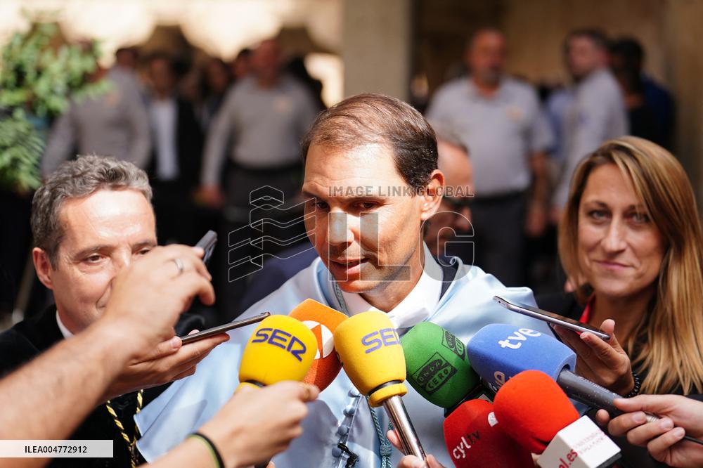 Rafael Nadal Invested Doctor 'Honoris Causa' By University of Salamanca - Spain
