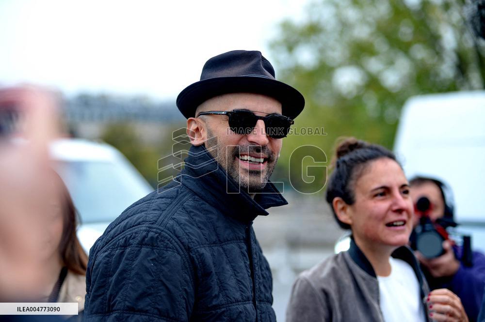 Inauguration of The Place Du Pont Neuf Christo and Jeanne Claude - Paris