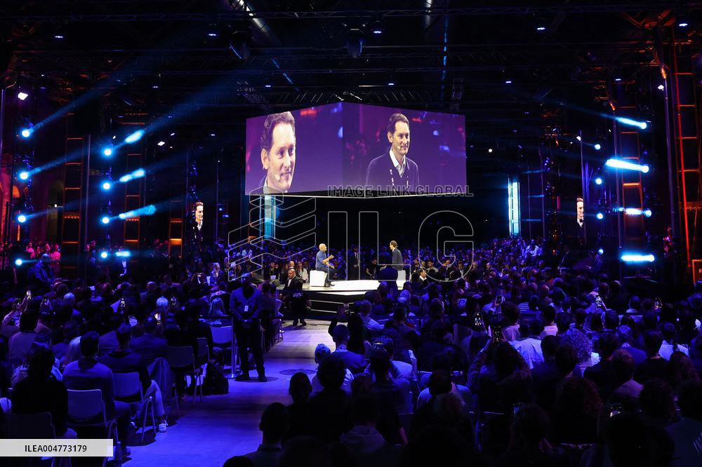 Jeff Bezos And John Elkann At Italian Tech Week 2025 - Turin