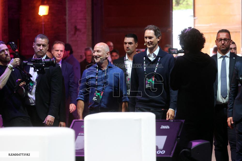 Jeff Bezos And John Elkann At Italian Tech Week 2025 - Turin