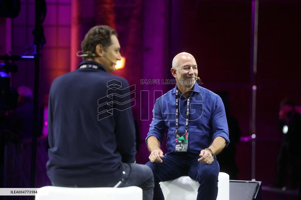 Jeff Bezos And John Elkann At Italian Tech Week 2025 - Turin