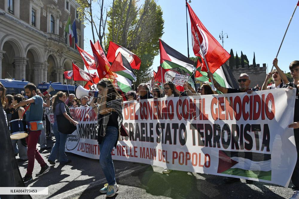 Anti-Israel protest in Rome