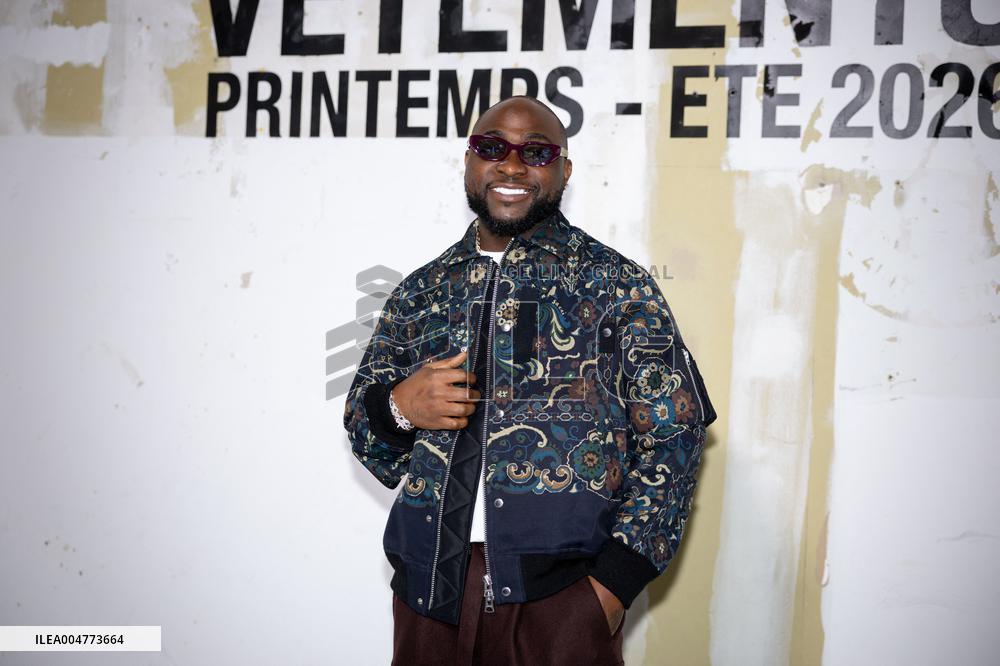 Photocall Vetements Womenswear - PFW