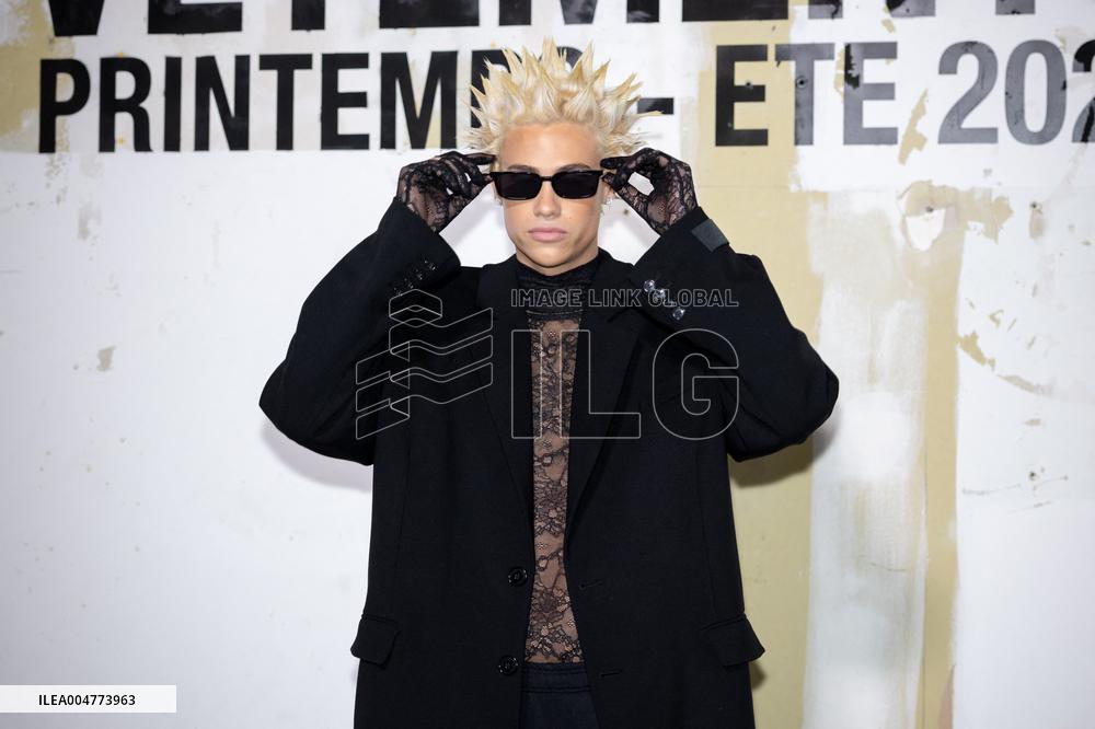 Photocall Vetements Womenswear - PFW