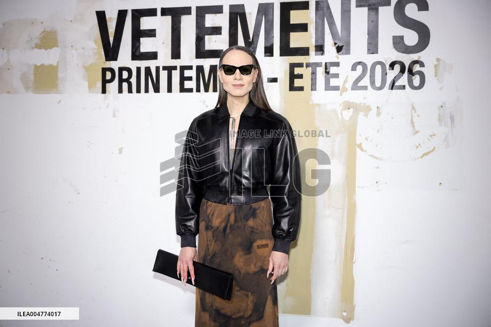 Photocall Vetements Womenswear - PFW