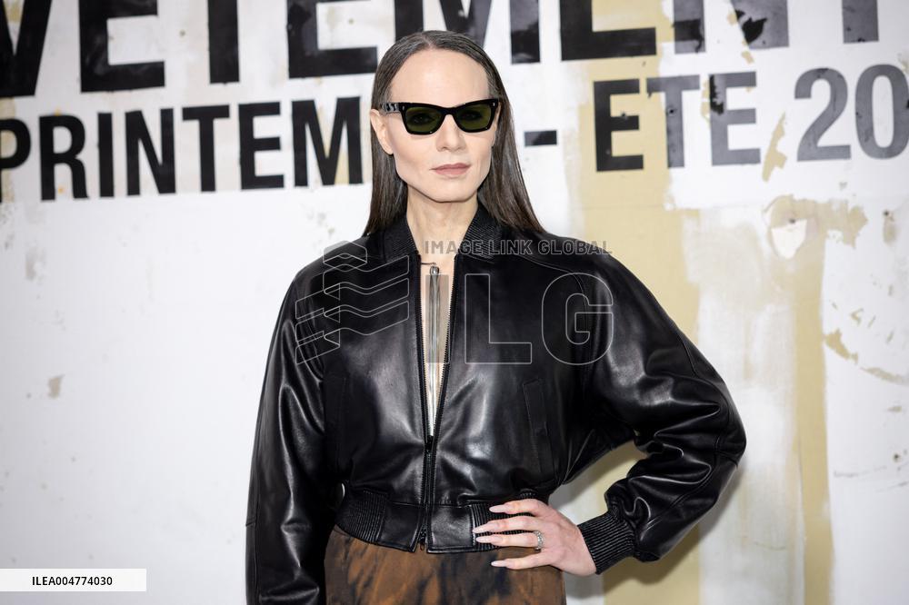 Photocall Vetements Womenswear - PFW