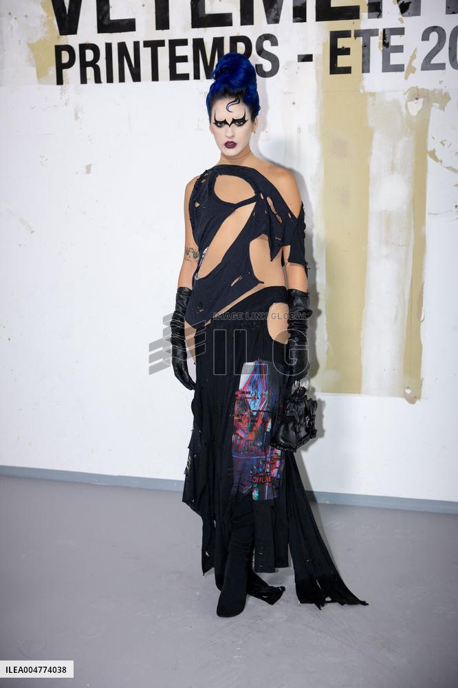 Photocall Vetements Womenswear - PFW