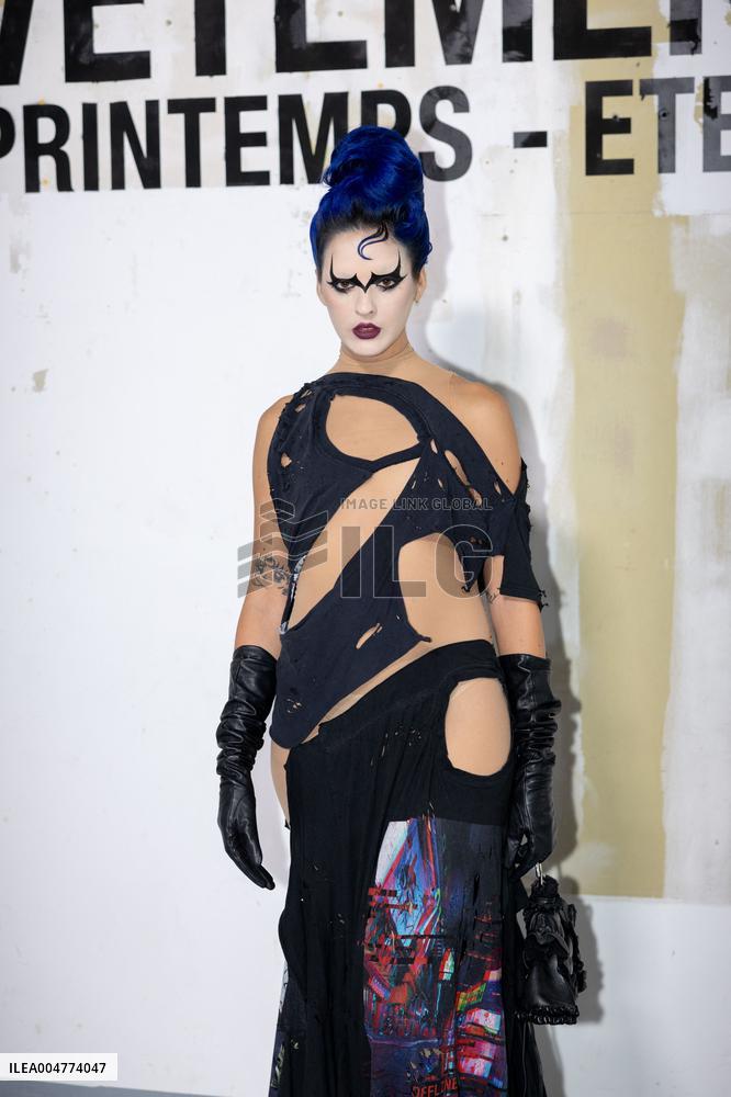Photocall Vetements Womenswear - PFW